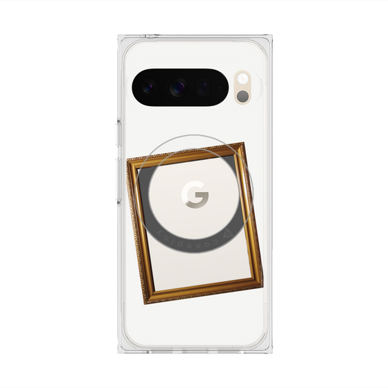 Premium Square Case with Pixelsnap［ Photo Frame - White ］