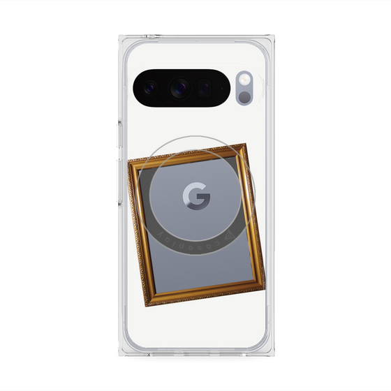 Premium Square Case with Pixelsnap［ Photo Frame - White ］