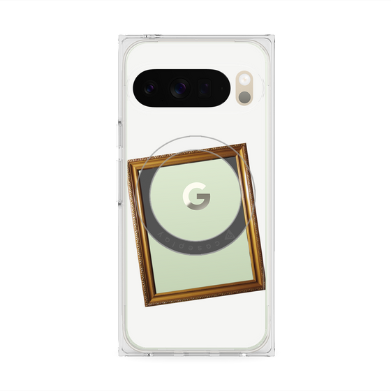 Premium Square Case with Pixelsnap［ Photo Frame - White ］