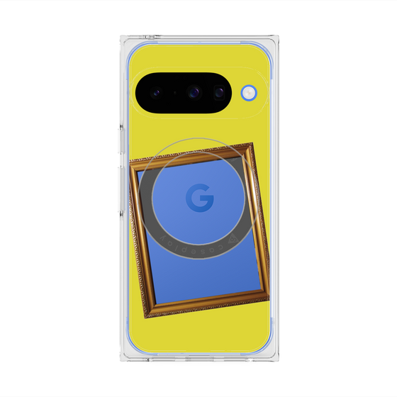 Premium Square Case with Pixelsnap［ Photo Frame - Yellow ］