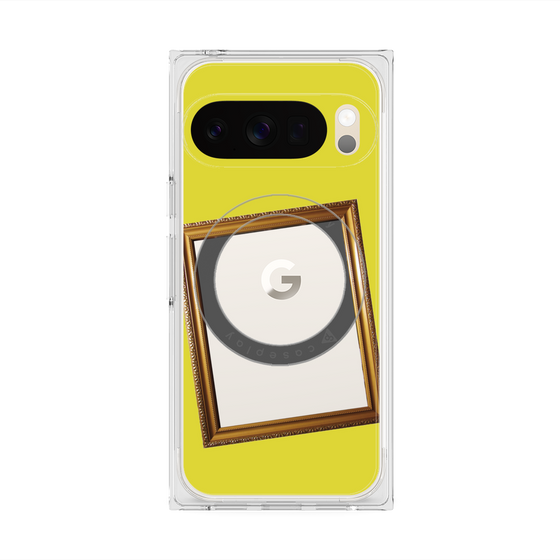 Premium Square Case with Pixelsnap［ Photo Frame - Yellow ］