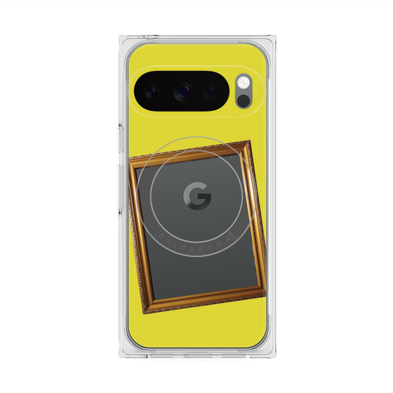 Premium Square Case with Pixelsnap［ Photo Frame - Yellow ］