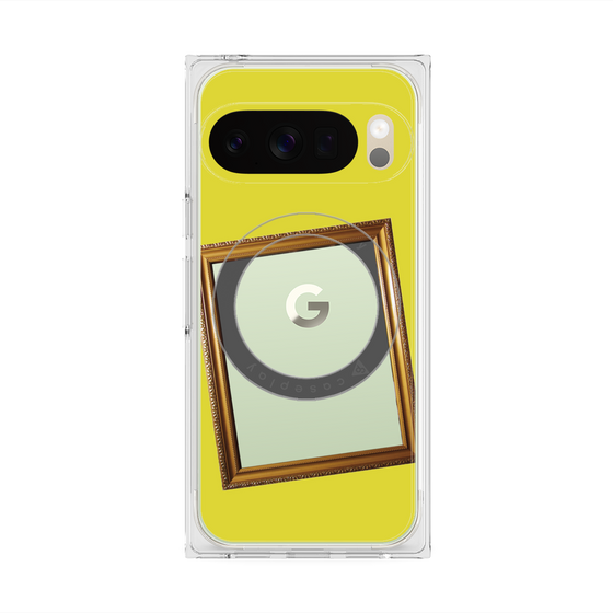 Premium Square Case with Pixelsnap［ Photo Frame - Yellow ］