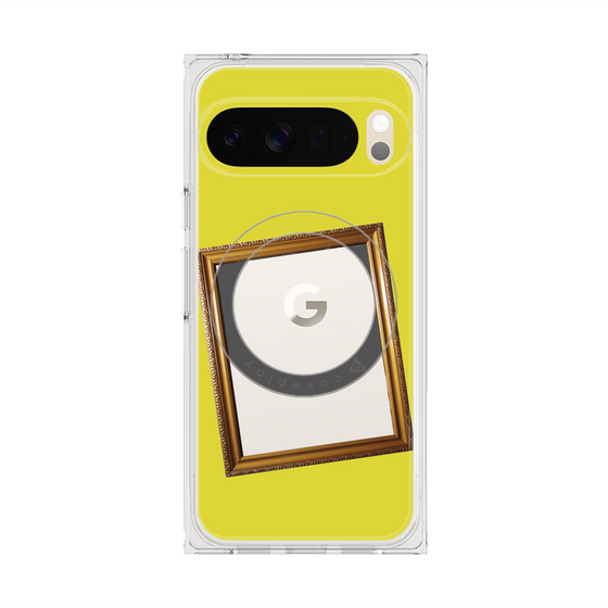 Premium Square Case with Pixelsnap［ Photo Frame - Yellow ］