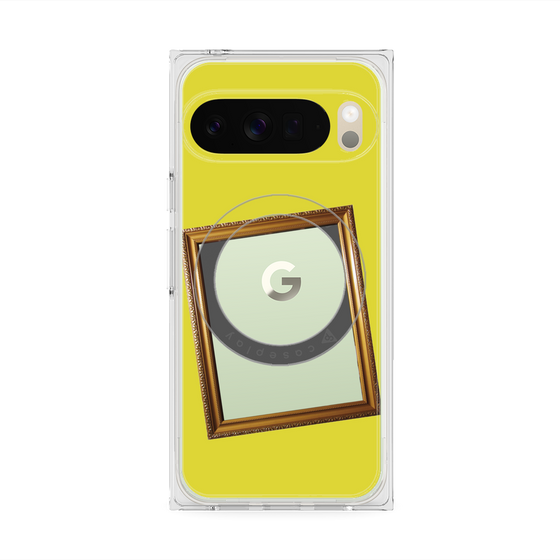 Premium Square Case with Pixelsnap［ Photo Frame - Yellow ］