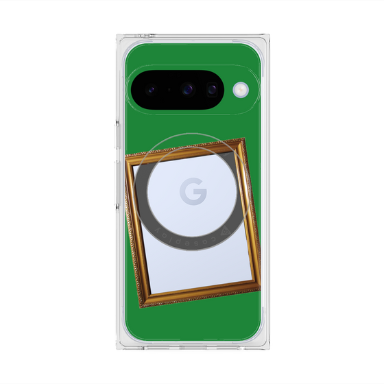 Premium Square Case with Pixelsnap［ Photo Frame - Green ］