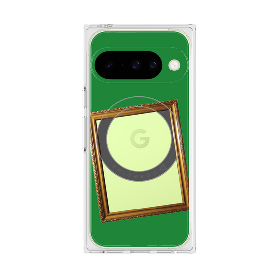 Premium Square Case with Pixelsnap［ Photo Frame - Green ］