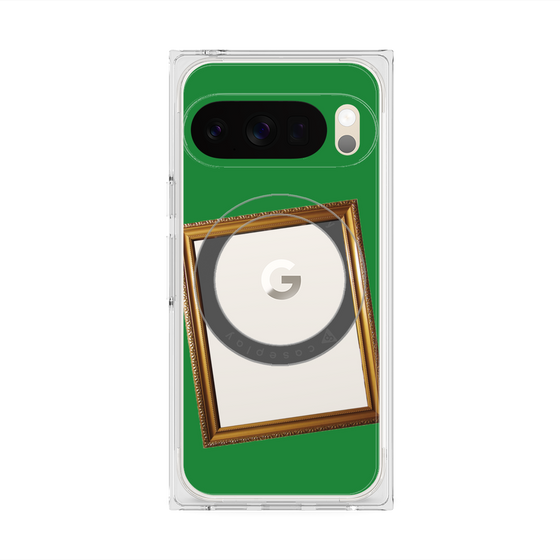 Premium Square Case with Pixelsnap［ Photo Frame - Green ］