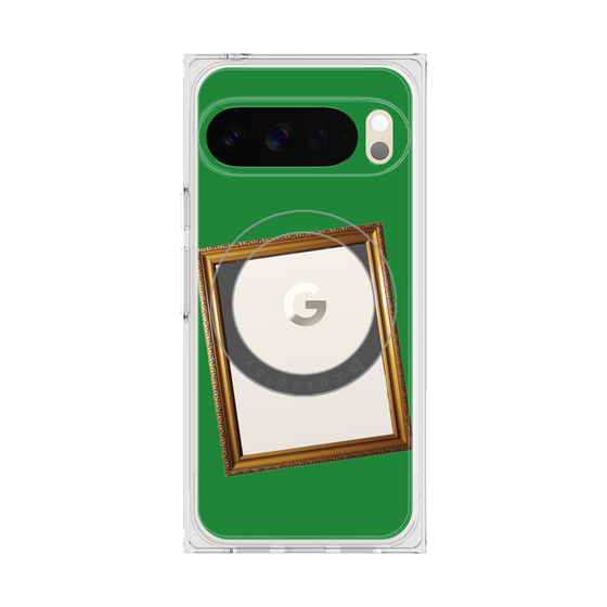 Premium Square Case with Pixelsnap［ Photo Frame - Green ］