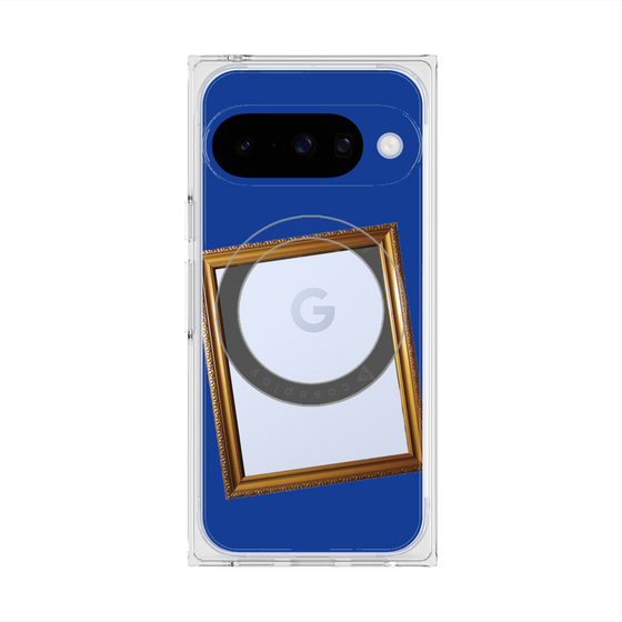 Premium Square Case with Pixelsnap［ Photo Frame - Blue ］