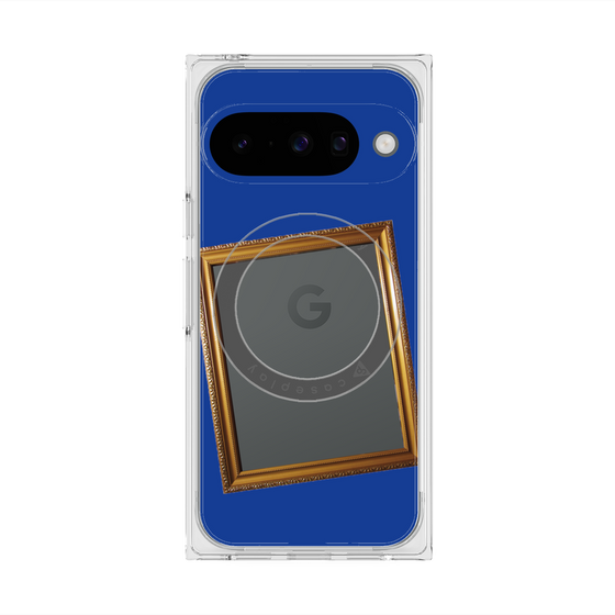 Premium Square Case with Pixelsnap［ Photo Frame - Blue ］