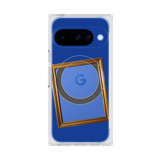 Premium Square Case with Pixelsnap［ Photo Frame - Blue ］