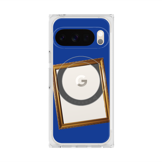 Premium Square Case with Pixelsnap［ Photo Frame - Blue ］