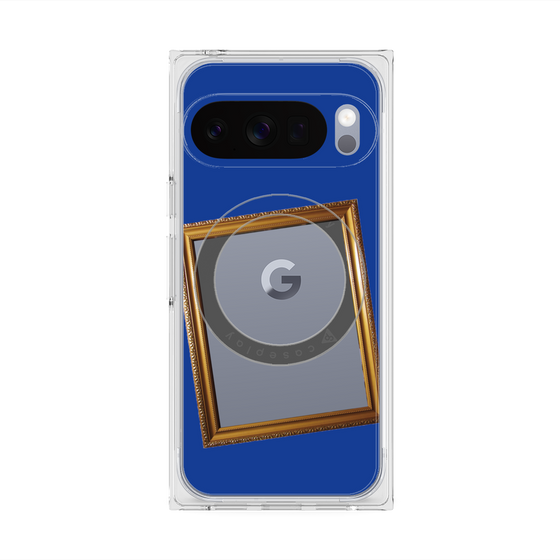 Premium Square Case with Pixelsnap［ Photo Frame - Blue ］