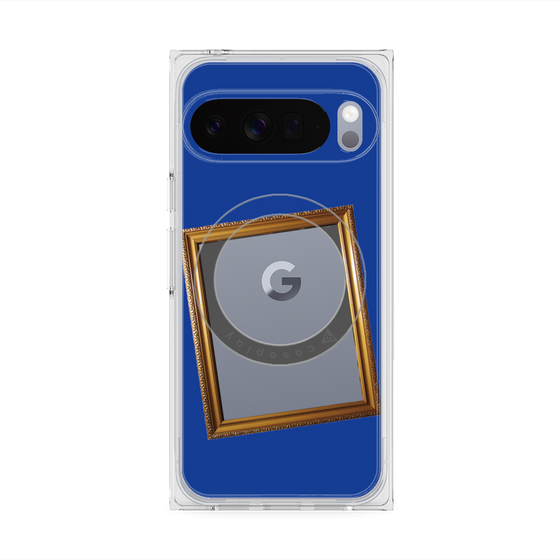 Premium Square Case with Pixelsnap［ Photo Frame - Blue ］