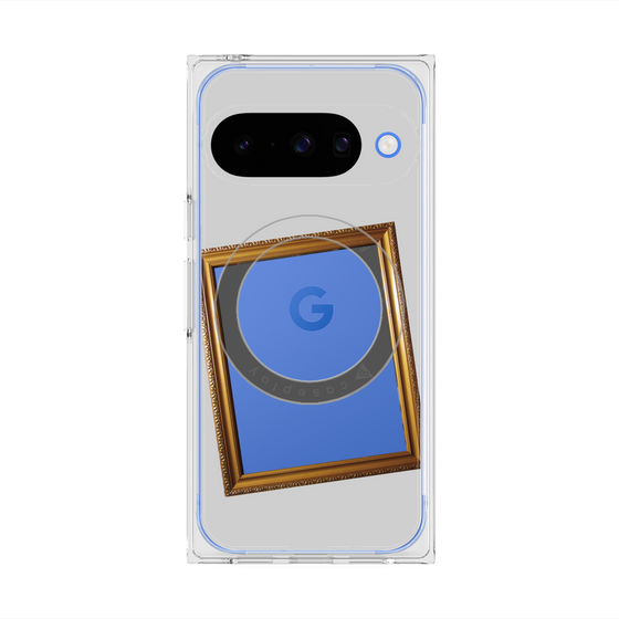 Premium Square Case with Pixelsnap［ Photo Frame - Light Gray ］