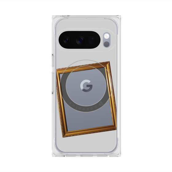 Premium Square Case with Pixelsnap［ Photo Frame - Light Gray ］