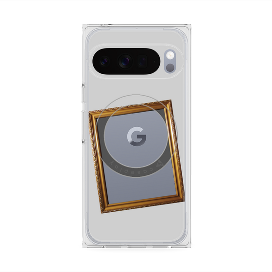 Premium Square Case with Pixelsnap［ Photo Frame - Light Gray ］