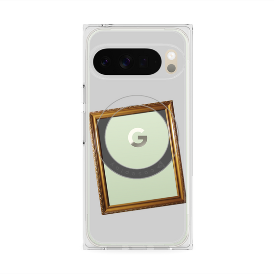 Premium Square Case with Pixelsnap［ Photo Frame - Light Gray ］