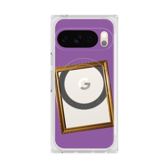 Premium Square Case with Pixelsnap［ Photo Frame - Purple ］