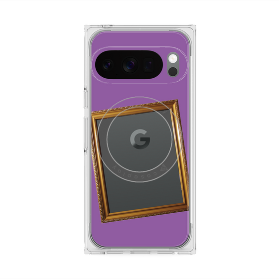 Premium Square Case with Pixelsnap［ Photo Frame - Purple ］