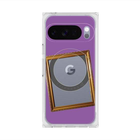 Premium Square Case with Pixelsnap［ Photo Frame - Purple ］