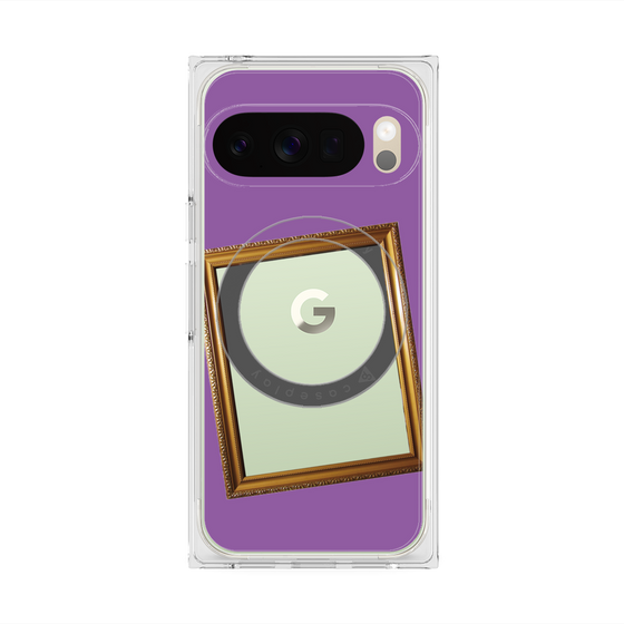Premium Square Case with Pixelsnap［ Photo Frame - Purple ］