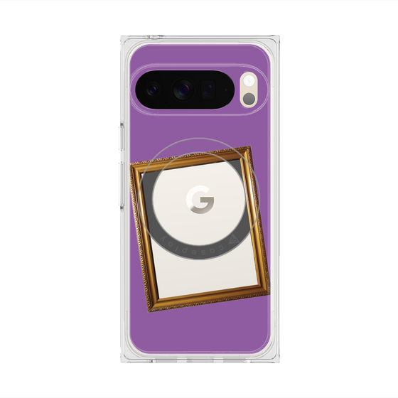Premium Square Case with Pixelsnap［ Photo Frame - Purple ］