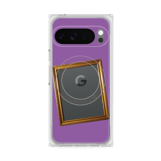 Premium Square Case with Pixelsnap［ Photo Frame - Purple ］