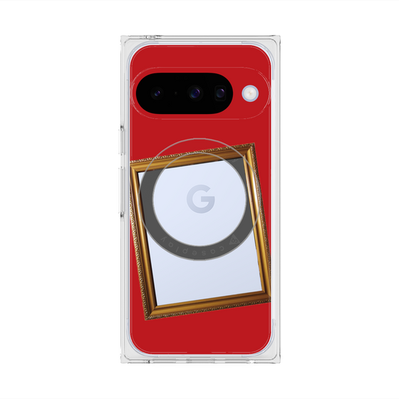 Premium Square Case with Pixelsnap［ Photo Frame - Red ］