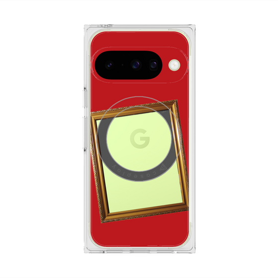 Premium Square Case with Pixelsnap［ Photo Frame - Red ］