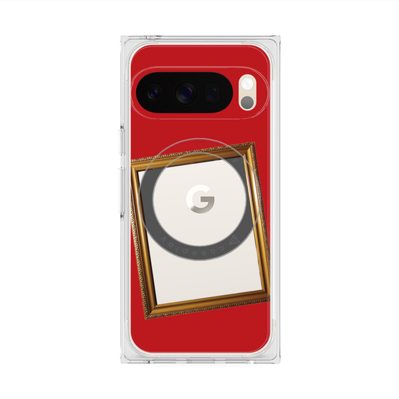 Premium Square Case with Pixelsnap［ Photo Frame - Red ］