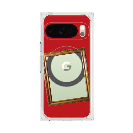 Premium Square Case with Pixelsnap［ Photo Frame - Red ］