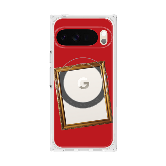 Premium Square Case with Pixelsnap［ Photo Frame - Red ］