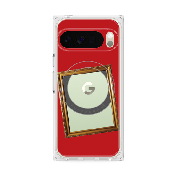 Premium Square Case with Pixelsnap［ Photo Frame - Red ］