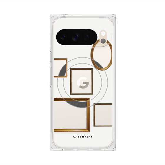 Premium Square Case with Pixelsnap［ Photo Frames - White ］