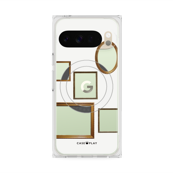 Premium Square Case with Pixelsnap［ Photo Frames - White ］