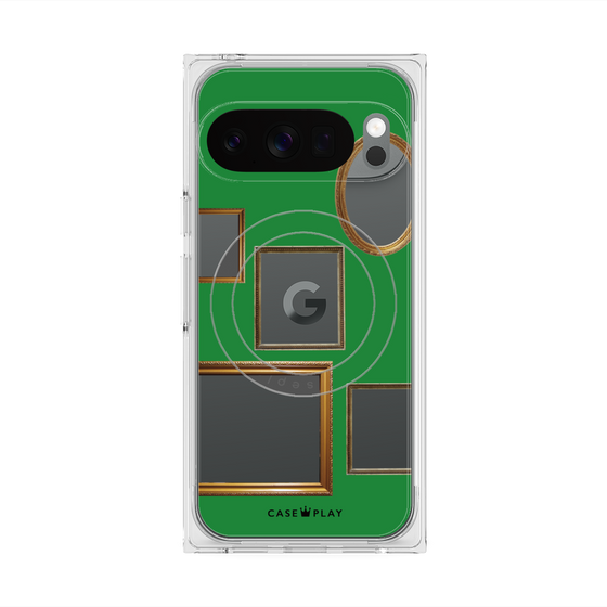 Premium Square Case with Pixelsnap［ Photo Frames - Green ］