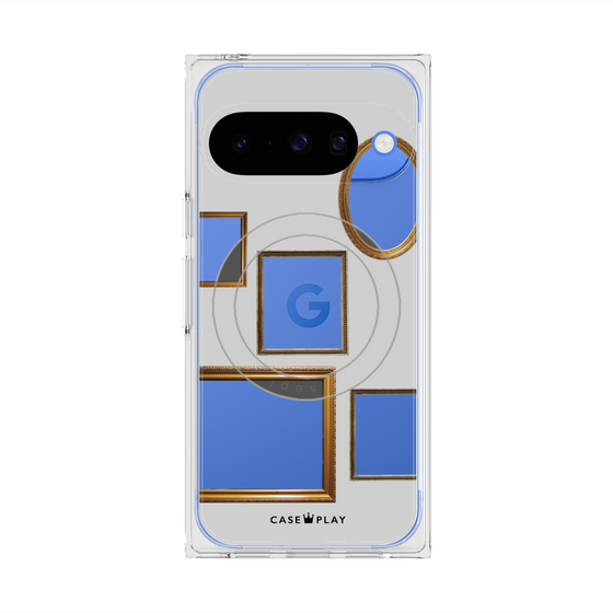 Premium Square Case with Pixelsnap［ Photo Frames - Light Gray ］