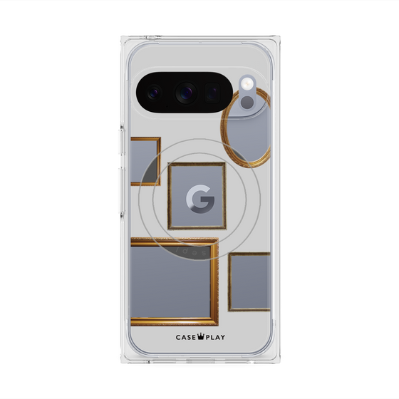 Premium Square Case with Pixelsnap［ Photo Frames - Light Gray ］