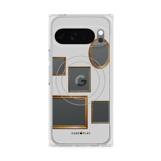 Premium Square Case with Pixelsnap［ Photo Frames - Light Gray ］