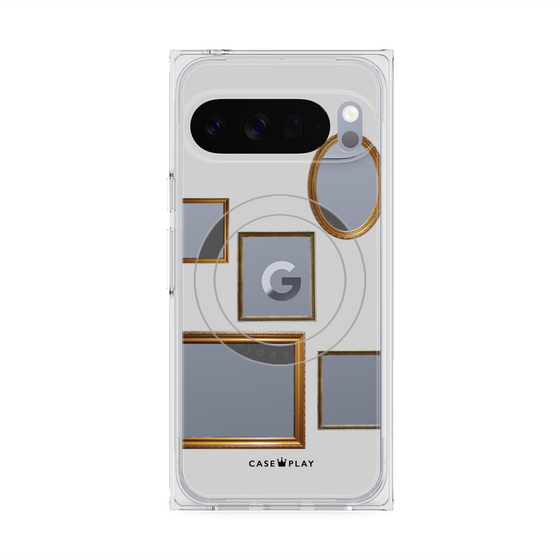 Premium Square Case with Pixelsnap［ Photo Frames - Light Gray ］