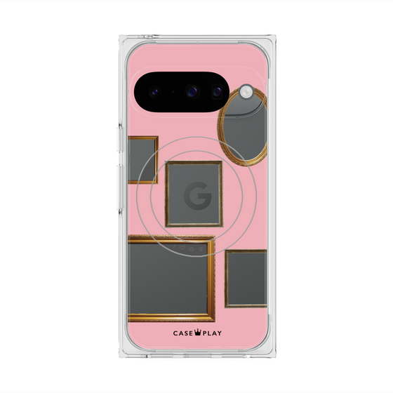 Premium Square Case with Pixelsnap［ Photo Frames - Pink ］