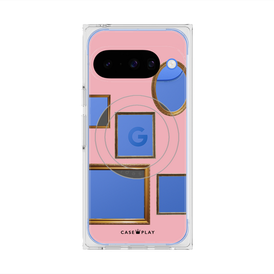 Premium Square Case with Pixelsnap［ Photo Frames - Pink ］