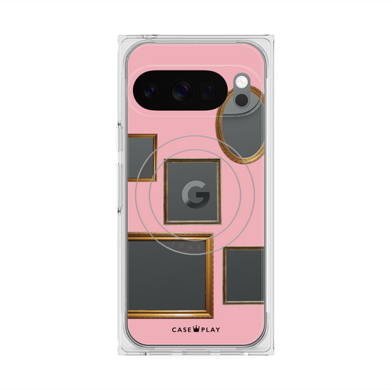 Premium Square Case with Pixelsnap［ Photo Frames - Pink ］