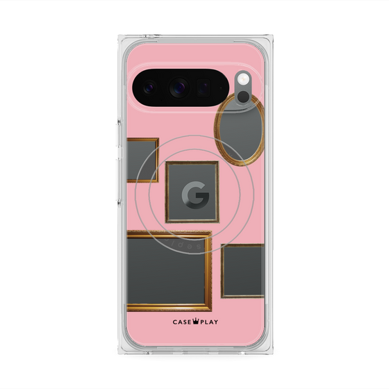 Premium Square Case with Pixelsnap［ Photo Frames - Pink ］