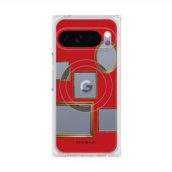 Premium Square Case with Pixelsnap［ Photo Frames - Red ］