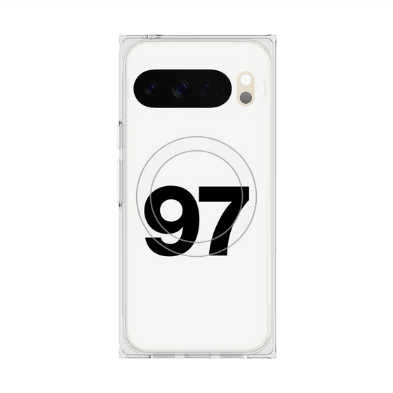 Premium Square Case with Pixelsnap［ No.97 - White ］