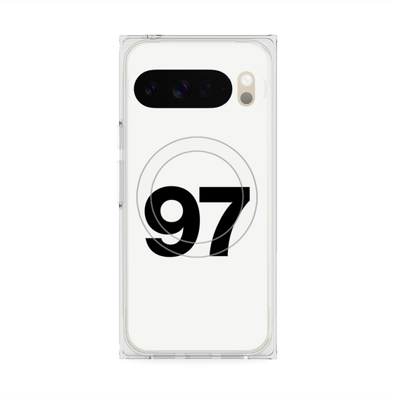 Premium Square Case with Pixelsnap［ No.97 - White ］