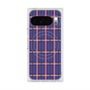 Premium Square Case with Pixelsnap［ Tartan Check - Purple ］